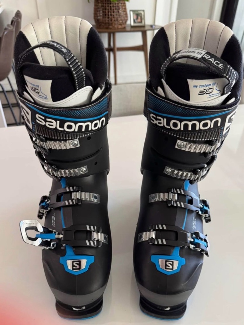 Salomon Black & Blue Race Ski Boots